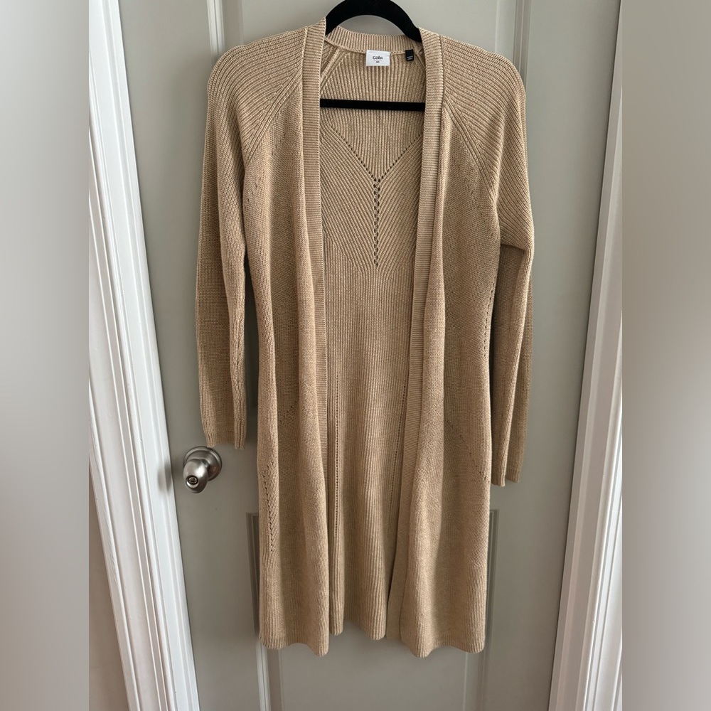 Cabi camel colored duster size XS